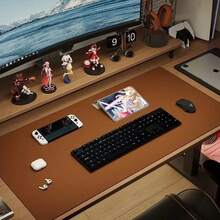 1 peça de tapete de mesa com proteção para os olhos, tapete de escritório, mouse pad grande, papel mata-borrão de couro sintético antiderrapante, mesa de laptop, tapete de mesa para maquiagem com unhas, tapete de mesa de centro, tapete de penteadeira, toalha de mesa extra grande, bloco de escrita à prova d'água para escritório e casa, à prova d'água, à prova de óleo, resistente ao desgaste, tapete de mesa de jantar sem necessidade de lavagem, adequado para uma variedade de mesas