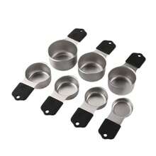 16pcs Stainless Steel Magnetic Measuring Cups And Spoons Set, Stackable Measuring Cups And Spoons, Kitchen Baking Tools, Seasoning Utensils With Measurement Markings - Multicolor - View 5