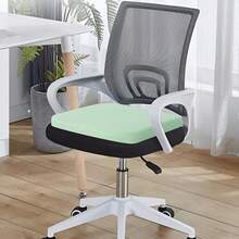 4厘米厚记忆海绵座垫，超柔软办公椅垫，回弹透气汽车座垫，缓解久坐引起的腰痛 - 彩色 - 查看 3