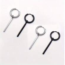 2/4 khuyên tai vuông dài chống dị ứng Punk, khuyên tai thép không gỉ cá nhân hóa, phù hợp đeo hàng ngày và mọi dịp. Món quà lý tưởng cho bạn bè và gia đình, phù hợp cho cả nam và nữ. - Hoa tai - Xem 14