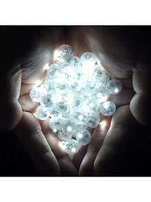 100pcs Battery Powered LED Balloon Lights - Extra Long Lasting, Round Ball Lights, Suitable For Latex Balloons, Paper Lanterns, Christmas, Halloween, Weddings And Festivals, Party Decorations, Balloon Decor, Holiday Lighting, Durable Illumination - Multicolor - View 7