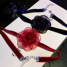 1 件芭蕾舞女孩项链，性感丝带蝴蝶结颈链项链，派对、节日珠宝配饰 - 1PCS - 查看 9