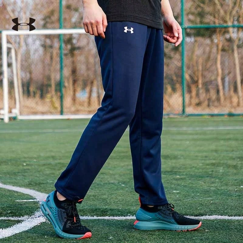 Under Armour 男子新款修身舒適透氣簡約健身訓練隊運動針織長褲