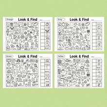 Sách trò chơi săn tìm kho báu tương tác / Rèn luyện kỹ năng não bộ với các câu đố Sudoku, trí nhớ và nhận biết màu sắc / Thẻ giáo dục du lịch bền chắc để sử dụng tại nhà và trường học / Món quà hoàn hảo cho Lễ Tạ ơn, Lễ Phục sinh, Giáng sinh và Năm mới / Sách tìm điểm khác biệt, Tìm điểm khác biệt 2 / Sách tô màu, Sách vẽ - Nhiều màu - Xem 10