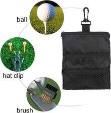 Bnineteenteam Bolsa de tee Bolsa de Almacenamiento de tee Bolsa de Almacenamiento de Marcador de Pelota de con Cremallera con Gancho Pequeño Accesorios de - 1 - Ver 5