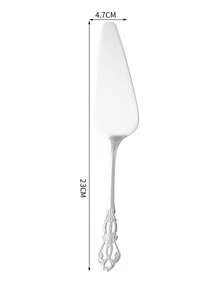 2/3/4 Pieces Set Stainless Steel Cake Cutlery Set With Floral Handle, Professional Cake Cutting Tool, Wedding Gift - Multicolor - View 15