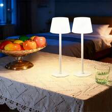 AMILL 2PCS/SET Modern USB Desk Lamp With Touch Control - Adjustable Height (Extendable Pole), 3 Color Modes (Warm/White/Natural), Dimmable Brightness  USB-Powered Sleek Lamp For Home Office Bedroom Living Room  Perfect For Reading, Working, Bedside Use & Decoration, High-Quality Finish, Portable Light For Book Lovers - 多色 - 查看 4