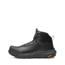 Composite Toe Boots For Men – Waterproof Lightweight Non-Slip ASTM F2412-24 & ASTM F2913-24 Work Boots For Warehouse & Construction, VaporGuard-Nano - 黑色 - 查看 3