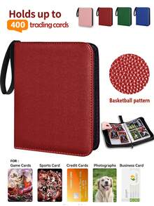 Bìa đựng thẻ bóng chày 400 ngăn – Album thẻ giao dịch 4 ngăn với 50 ngăn đựng, hộp đựng thẻ cho MTG, – Quà tặng cho bé trai, bé gái, nhà sưu tập - Nhiều màu - Xem 10