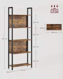 SONGMICS Crockery Cabinet & Kitchen Storage, Storage Racks - Maroon - View 6