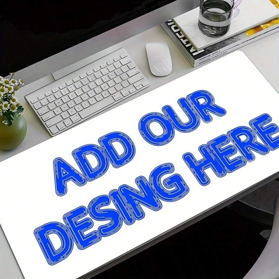 1pc Customized Large Size Mouse Pad - Customized Extended Mouse Pad With Non-Slip Rubber Bottom, Smooth Surface - Ideal For ESports Professionals/Gamers/Desktop/Office