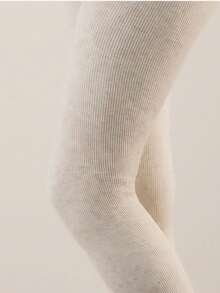 1 quần tất cho phụ nữ mang thai, kiểu mỏng, đai hỗ trợ có thể điều chỉnh cho bụng, có thể mặc như quần bó trong thời kỳ mang thai, thích hợp cho nhiệt độ 15°C - 25°C - trắng - Xem 3