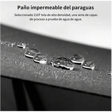 Paraguas SamuráI Negro Con DiseñO De Katana, 16 Varillas, Con Correa Para Hombro - Negro - Ver 3