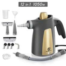 SUPERLEX 12-In-1 Handheld High-Temperature Steam Cleaner – Portable Steamer Cleaning Machine  With 12 Accessories, 350ml Water Tank, 1050W Fast Heating High Pressure Cleaning, Portable Steam Cleaning Tool, Suitable For Car, Sofa, Floor, Bathroom And Window Cleaning - UK Plug(220-240V) - View 2
