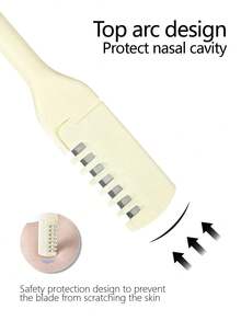 3/5件装 360°旋转鼻毛修剪器，便携式手动去除工具，男女通用 - 彩色 - 查看 10