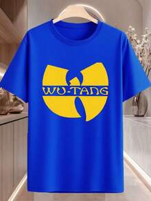 Camiseta WuTang Clan Hip Hop Gráfica para Hombre Negra, Camiseta de Manga Corta de Algodón Puro de 220gsm para Hombre, Cuello Redondo Casual de Verano (1 PC) - Blanco - Ver 8