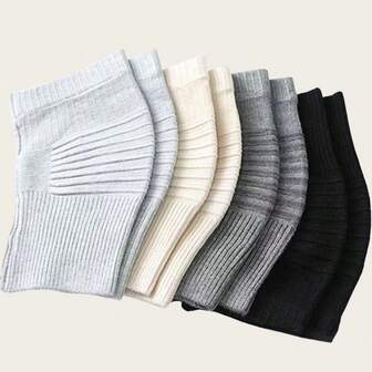 2pcs Cotton Knee Pads, Warm Knee Support For Sports, Arthritis, Elderly, Invisible Knee Sleeves For Air Conditioning Room