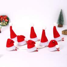 Christmas Hair Clips Classic Little Red Riding Hood Clip Festival Party Mini Bow Hair Clip Creative Cute Drop Clip - Red - View 9