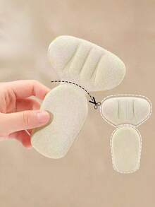 1/2/3/4 Pairs T-Shaped Two-In-One Heel Cushions, High Heel Sponge Half-Size Insoles, Thick Anti-Slip Anti-Chafe Heel Pads, Fall - Nhiều màu - Xem 5