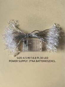 1pc 10/20/30 LED 2m/3 Meters/4.5m Snowflake String Lights, Suitable For Room, Bedroom, All Season, Holiday Decoration, Fairy Tale Lights, Christmas Fairy Lights Halloween Decor Christmas Decoration Thanksgiving Wedding Home Decor Home Decor Fall Decor Autumn Decor Birthday Decorations For Gifts Party Supplies Indoor Holiday Festival Decor Wall Decor Halloween Ornamentschristmas Decoration XMAS Decor Christmas Tree Gift Decor Thanksgiving Wedding Home Decor Home Decor Fall Decor Autumn Decor Birthday Decorations For Gifts Party Supplies Indoor Outdoor Garden Holiday Festival Decor Halloween Decor Wall Decor Halloween Ornaments