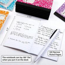 Mini Composition Notebook Cute 30 Pack 5 Pastel Colors Narrow Ruled Mini Composition Books Bulk By Small Pocket Marble Journal Notebooks For Students College Pocket Size 4.5 X 3.25 In