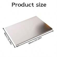 1 pieza de tabla de cortar de acero inoxidable resistente, con 3 tamaños a elegir, adecuada para hornear, amasar masa, procesar carne y cortar verduras, superficie fácil de limpiar, puede proteger la encimera, tabla de cortar de cocina - zk441*40cm*60cm - Ver 10