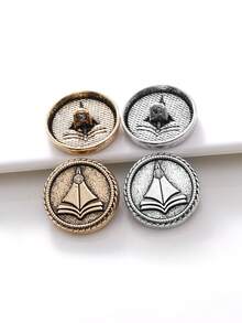 10 قطعة/عبوة أزرار أنيقة بتصميم دائري ذات نقوش فريدة مزينة بالراين ستون للنساء للكنزات والقمصان والفساتين والحقائب وصناديق الهدايا والأكمام والخياطة اليدوية