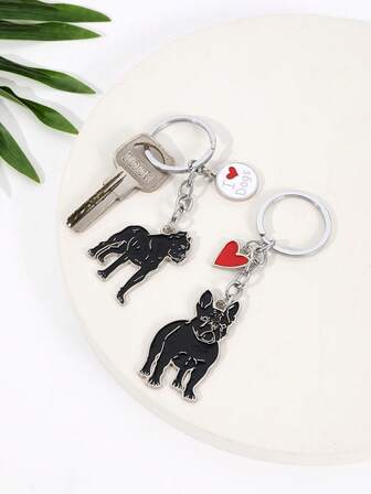 1 st metalllegering muskulös stark hund nyckelring elegant ryggsäck handväska hänge tillbehör snygg och charmig pojke bil nyckelring berlock pojkvän semesterpresent till bästa väns födelsedag nyckelring hänge present