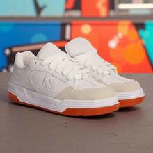 KS Men's White Sneakers – Casual And Comfortable, Lightweight, Skater Style, 2025 Release, Modern Streetwear 38–43 - 白色 - 查看 9