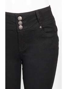 Women's Colombian Skinny Jeans - 黑色 - 查看 4