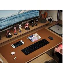 1 peça de tapete de mesa com proteção para os olhos, tapete de escritório, mouse pad grande, papel mata-borrão de couro sintético antiderrapante, mesa de laptop, tapete de mesa para maquiagem com unhas, tapete de mesa de centro, tapete de penteadeira, toalha de mesa extra grande, bloco de escrita à prova d'água para escritório e casa, à prova d'água, à prova de óleo, resistente ao desgaste, tapete de mesa de jantar sem necessidade de lavagem, adequado para uma variedade de mesas