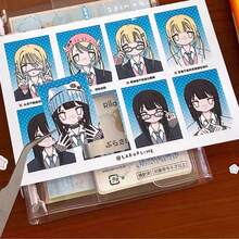 1pc - 2025 New - Line Study Room - Cat Director - ID Photo Girl High School Student - Anime Character Sticker - Phone Tablet Laptop Sticker - Planner Supplies - Decorative Sticker - Home Decor - Wall Decor - Cup Luggage Skateboard DIY Sticker - Stitch Toys Travel Toys Classroom Fidget Toys Mini Stuff Bath Toys Christmas Stationery Stress Ball - Birthday Gift - Christmas Gift - Christmas Eve Gift - Perfect Gift - Gift - Toys - Games