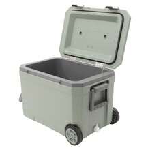 Wheelded Cooler Insulated Portable Cooler Ice Retention Cooler With Handle - Green - View 9