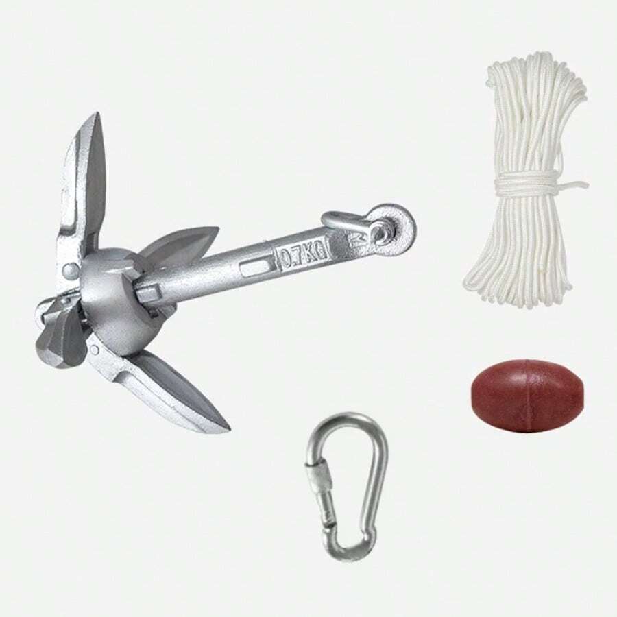 Kayak Canoe Jet Ski  Paddle Board Folding Grapnel Anchor Kit 0.7kg/1.5kg With Rope - 0.7KG - View 1