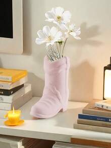 1pc Mini Resin Boot Vase, A Unique Small Dried Flower Vase, Can Also Be Used As A Match Storage Bucket, A Home Decoration Item, And The Best Gift - Multicolor - View 13