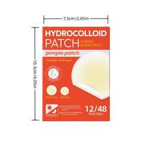 48pcs/12pcs Tea Tree Oil Acne Patches, Hydrocolloid Material, Pore Cleansing, Moisturizing, Smoothing Skin, Acne Clearing Patches - White - View 5