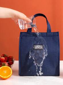 1/3 Peças Bolsa Térmica para Almoço Azul Marinho, Adequada para Adultos, Bolsa Térmica Reutilizável e Fofa para Almoço - Bolsa Térmica Isotérmica à Prova de Vazamentos, Grande Capacidade, Ideal para Trabalho/Viagem/Recipiente de Almoço Frio para Escritório, Bolsa Térmica para Almoço, Bolsa Térmica Isolada, Bolsa Térmica Refrigerada, Lancheira para Mulheres, Homens, Essenciais de Viagem - Multicolorido - Visão 6