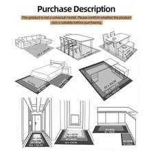 Santa Claus Printed Doormat - Polyester Absorbent Non-Slip Anti-Fouling Mat, Machine Washable, Knitted, Lightweight, Suitable For Home Bedroom/Living Room/Kitchen, Holiday Decor, Christmas Decoration Kitchen Rug - Multicolor - View 4