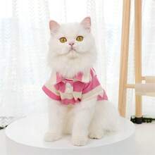 Mascotas, gatos, perros, ropa para perros, cachorros, ropa para perros chihuahua, suministros para gatitos, camisas para perros, camisetas a rayas para perros, ropa de manga larga para perros adecuada para perros y gatos pequeños y medianos, French Bulldog, Dachshund, Yorkshire Terrier, ropa de moda para perros, camisa polo a rayas clásica y transpirable, adecuada para el verano y el otoño, unisex para perros y gatos pequeños - Rosa - Ver 5