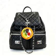 Looks So Real Imitation Egg Tart Key Chains Creative Fruit Food Keychain For Women Bag Pendant Novelty Funny Scene Decor Party Gift Fake Food Dessert