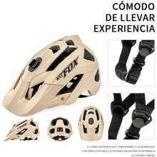 FINYQBET Casco de Bicicleta Ultraligero para Adultos, con Visera Extraíble y 13 Ventilaciones, Ajustable para Ciclismo de Montaña y Urbano (56-62 cm(Beige) - Tipo 2 - Ver 8