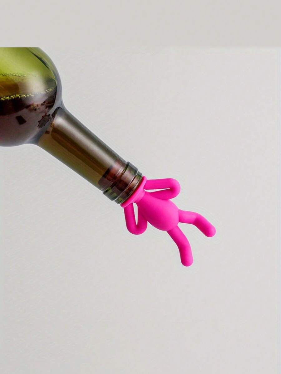 Creative Silicone Doll Wine/Champagne Bottle Stopper - Airtight Preserver, Suitable For Restaurants, Inverted, Bottle Cap