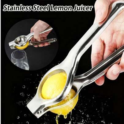 Máy ép chanh bằng thép không gỉ chịu lực cao với tay cầm đòn bẩy tiện dụng và bát chứa dung tích lớn - Thép không gỉ 403 chịu lực cao, máy ép vận hành bằng đòn bẩy hiệu quả cho trái cây họ cam quýt, táo, lê - Thiết kế dễ vệ sinh, đế chắc chắn và cơ chế đòn bẩy ổn định