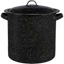 Cinsa Olla Recta con tapa, Acero vitrificado (, )(14.4 L Negro) - Tipo 1 - Ver 1