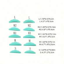 5pcs Silicone Eyelash Curler Pads, Eyelash Lift Shields, 3D Eyelash Curler Accessories, Applicator Tools