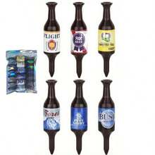 6pcs/Set Or 1pc Beer Bottle Golf Spikes, Nearly Unbreakable And Plastic Golf Tees, Men Golf Gifts, Father, Golfer, Funny Golf Novelty Gift, 3.54 Inches Height