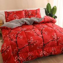 1pc Printed Thick Quilt, Reversible, Soft And Comfortable