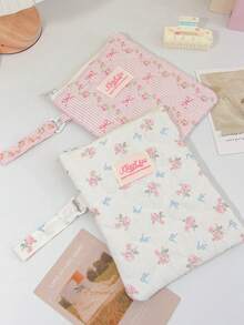 1pc Colorsoft Floral Pattern Portable 6/6.8/7 Inch E-Reader Protective Sleeve, Shock-Proof Carrying Case Pouch For Kindle Paperwhite 2024 1/2/3/4/5/6, E-Reader Storage Bag, Essential For Students And Office Workers, Student Gift, School Use, Holiday Travel, Birthday Gift, Christmas Gift