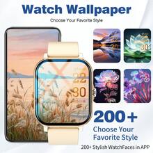 New Smart Watch With Full Touchscreen, Calling & Messaging Functions, Multi-Functional Fitness Watch With Alarm, Calculator, Calendar, Weather