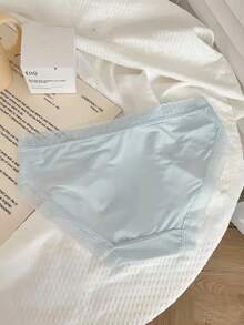 14 Pieces Of Women's Lace Thin Comfortable Cute Underwear - Soft Blended Lace Edge Bow Design, Breathable Solid Color Underwear, Exquisite Bow Decoration, Delicate And Smooth Fabric. - 混合色14件裝 - 查看 7